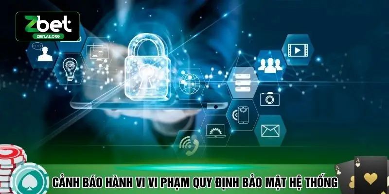Cảnh báo các hành vi vi phạm quy định bảo mật hệ thống