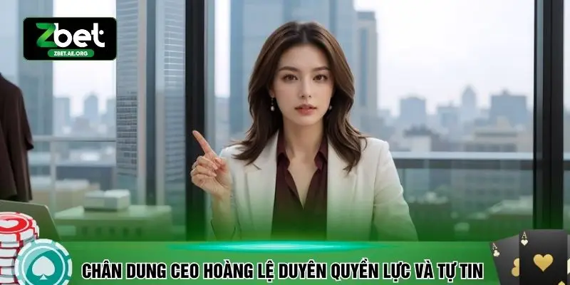Chân dung CEO Hoàng Lệ Duyên đầy quyền lực và tự tin
