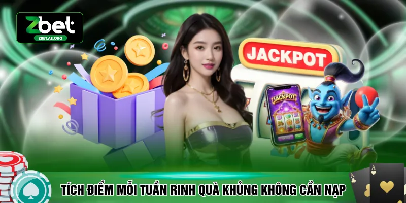 Tích điểm mỗi tuần rinh quà khủng không cần nạp