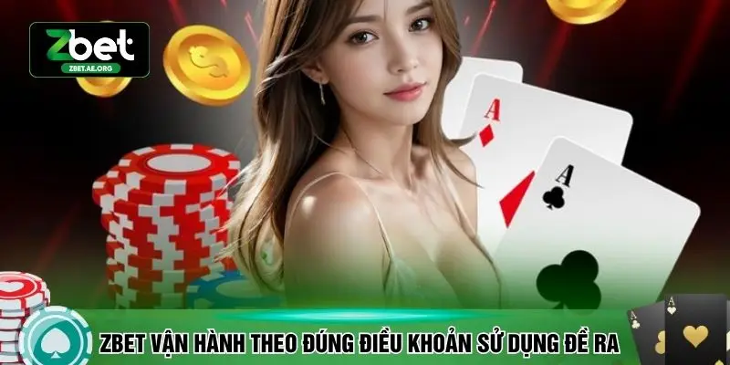 ZBET vận hành theo đúng điều khoản sử dụng đề ra